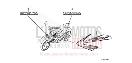 RAYURE/MARQUE (CRF70FB) CRF70FB de 2011